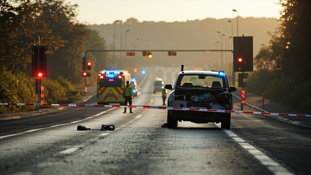 BREAKING: Single lane shut at crossroads after vehicle collision
